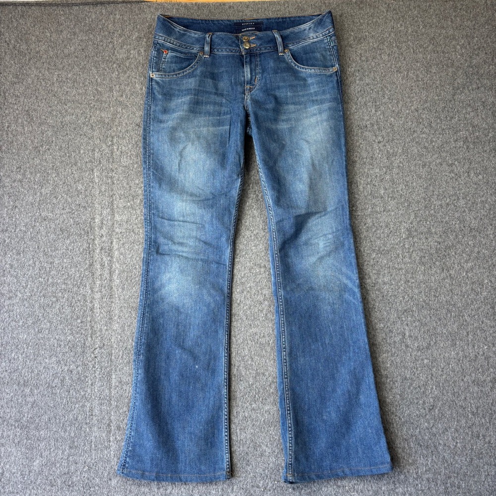 Y2K Hudson Womens‎ Low Rise Bootcut Jeans Blue Denim Medium Wash Size 30